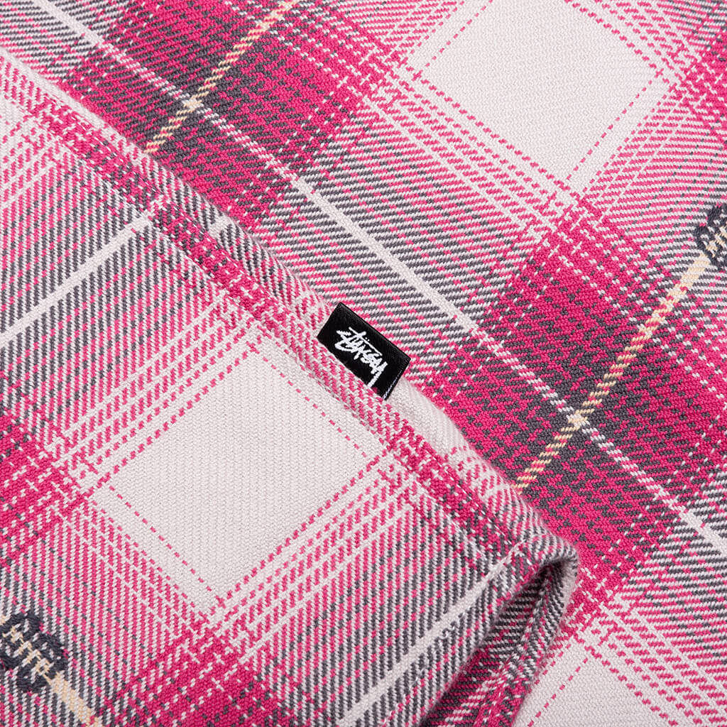Motif Plaid Shirt - Pink - Image 5