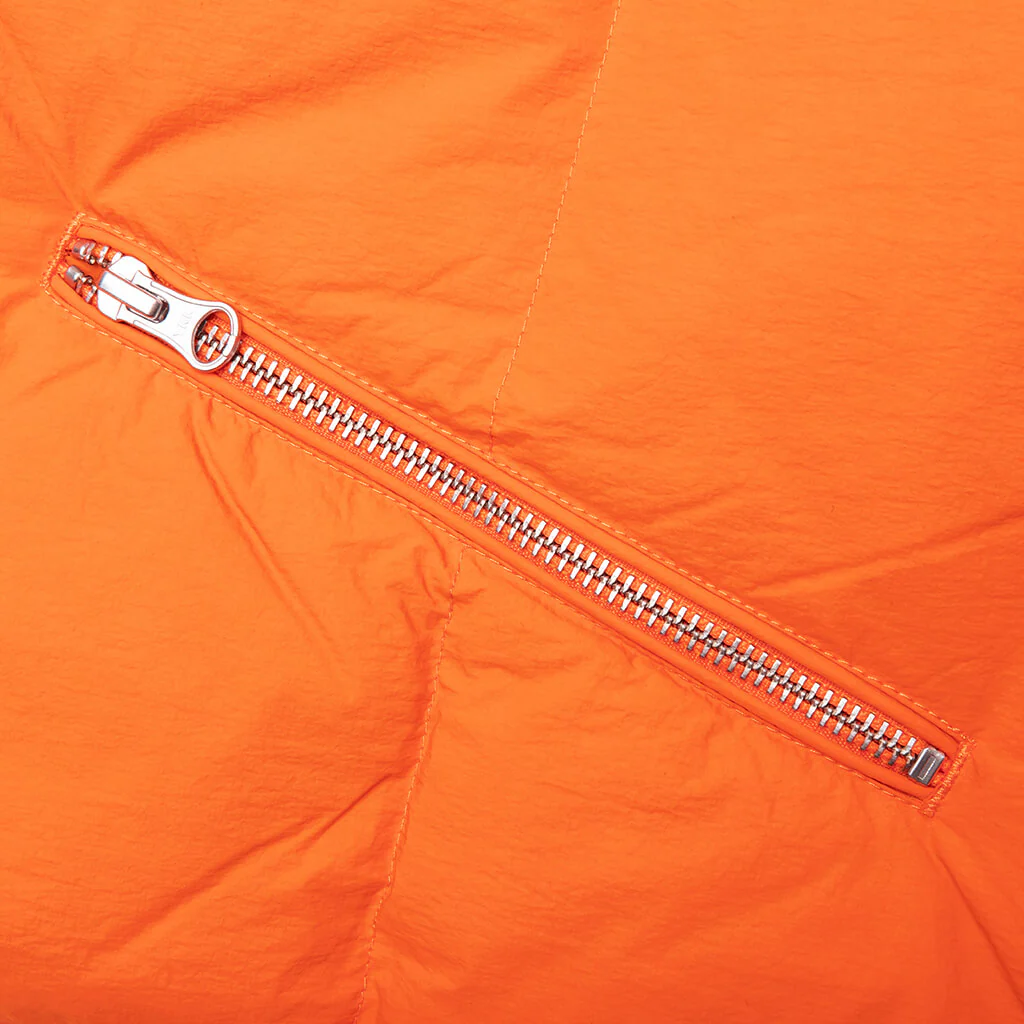 Nylon Down Puffer - Orange - Image 4