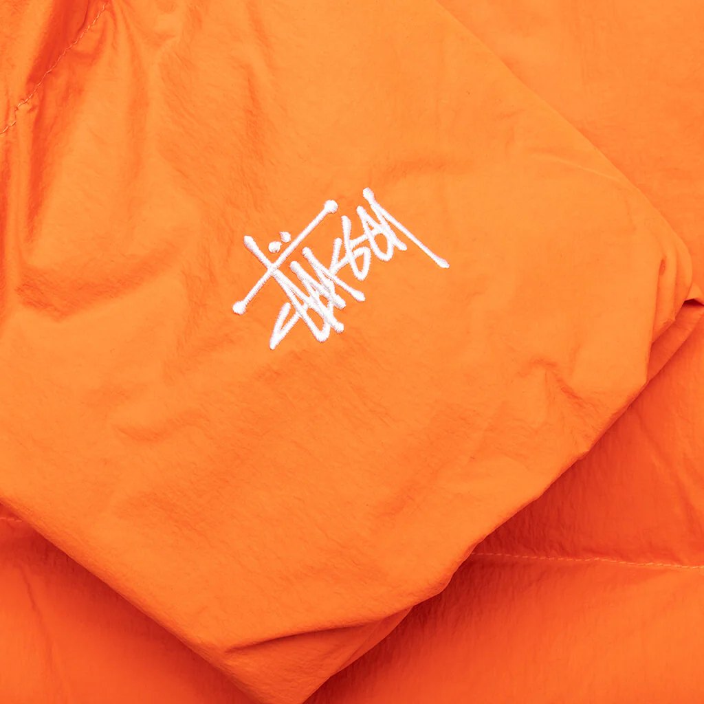 Nylon Down Puffer - Orange - Image 5