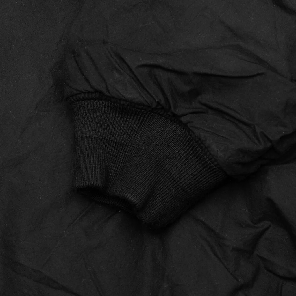 Quilted Bomber Waxed - Black - Image 5