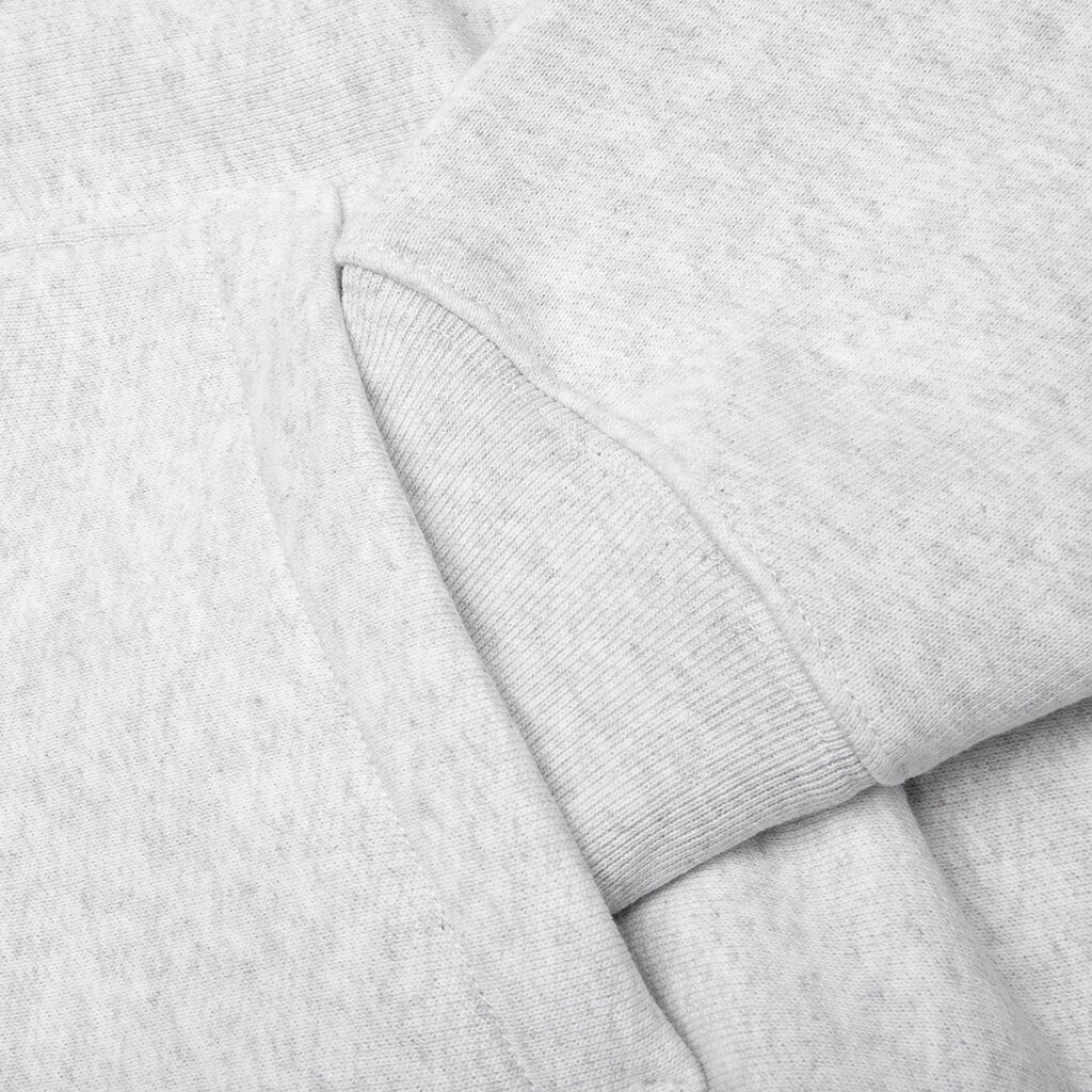 Raglan Zip Hoodie - Ash Heather - Image 3