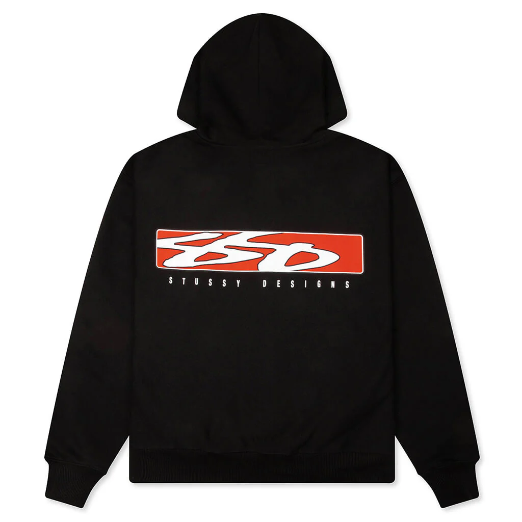 S Box Zip Hoodie - Black - Image 2
