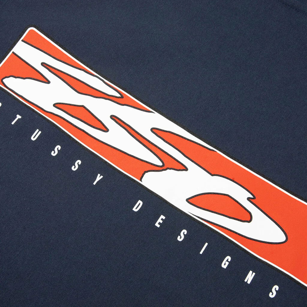 S Box Zip Hoodie - Navy - Image 5
