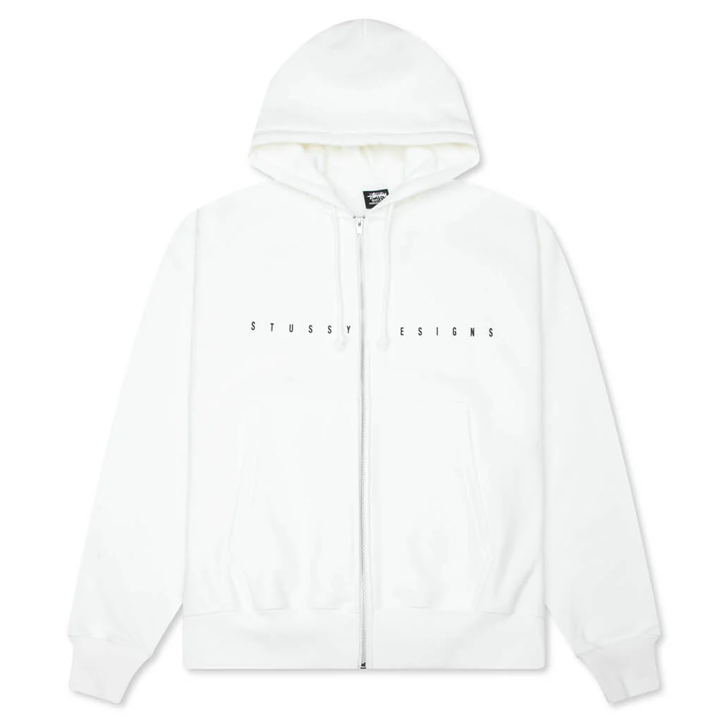 S Box Zip Hoodie - Off White