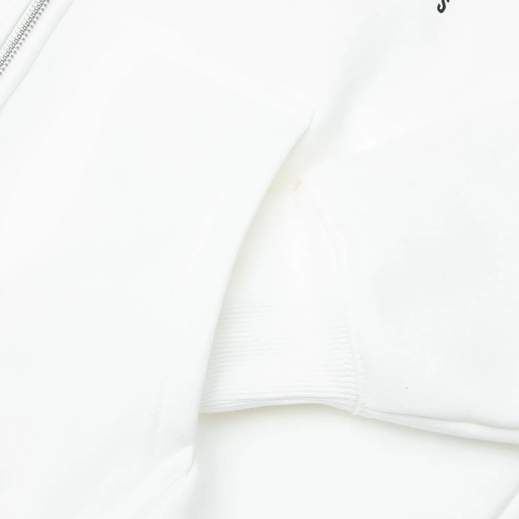 S Box Zip Hoodie - Off White - Image 4