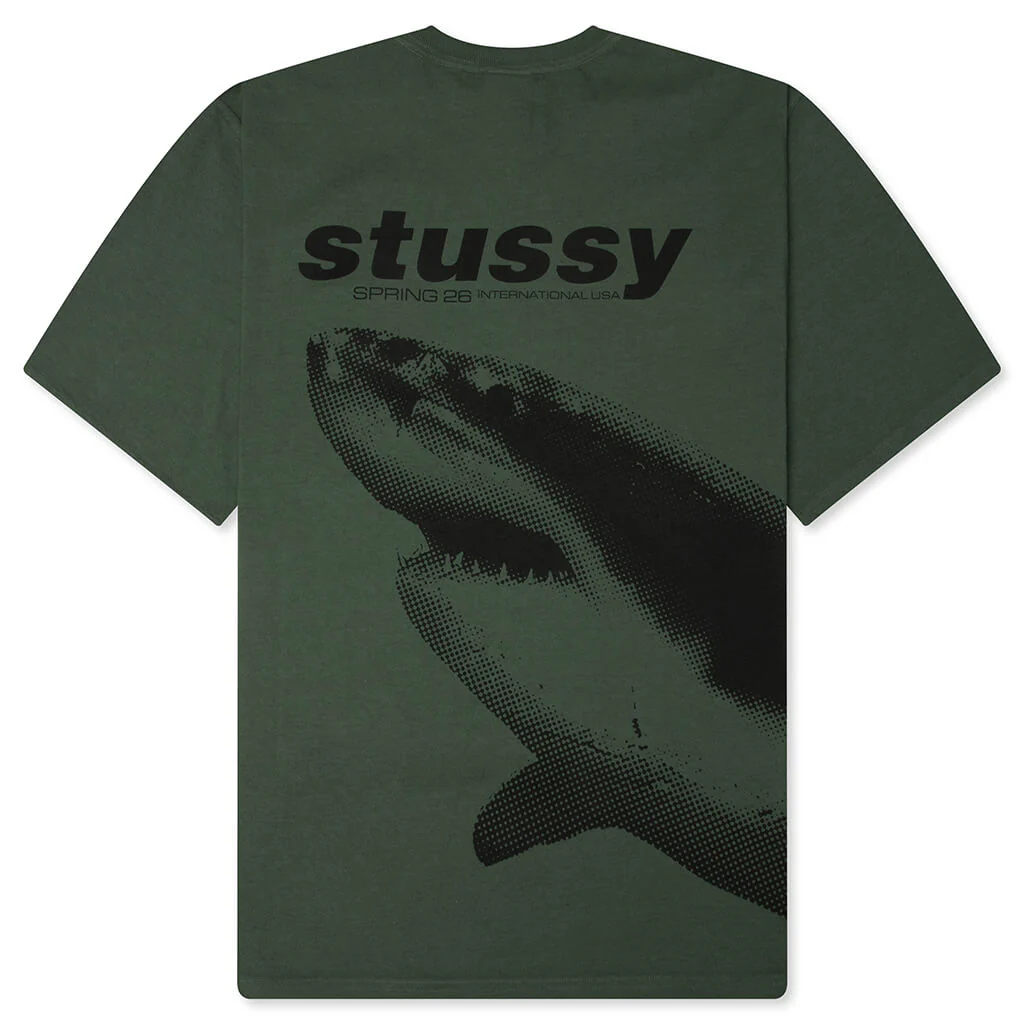 Shark Pigment Dyed Tee - Pine - Image 2