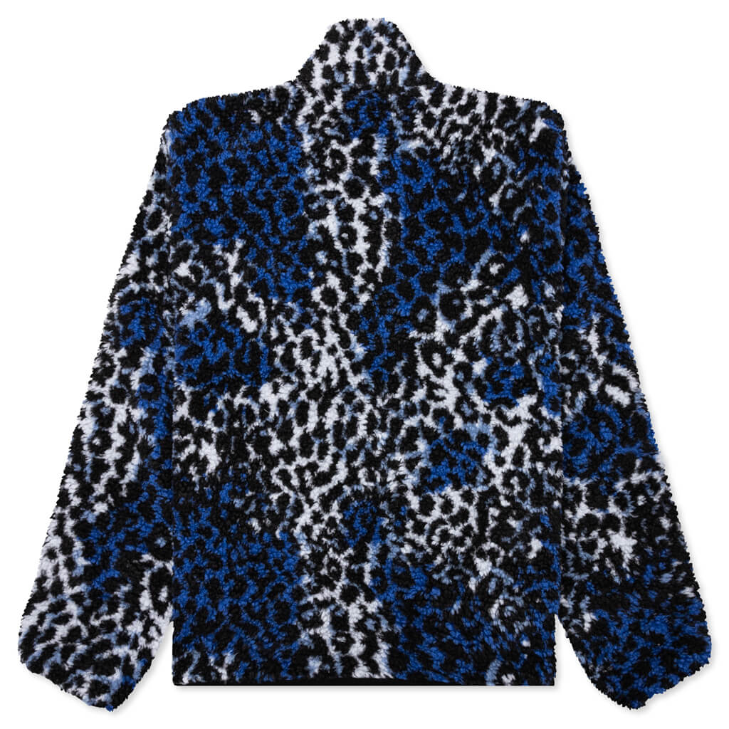 Sherpa Reversible Jacket - Blue Leopard - Image 2
