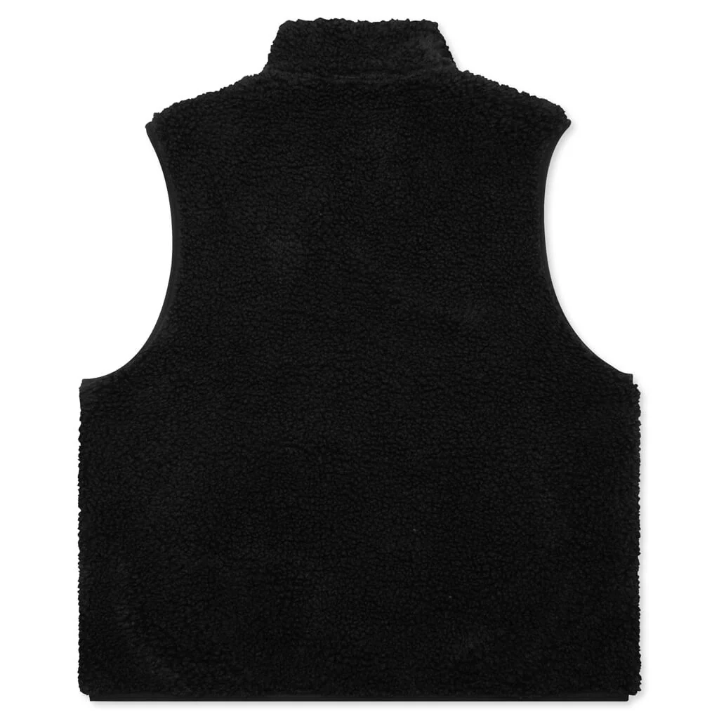 Sherpa Reversible Vest - Black - Image 2