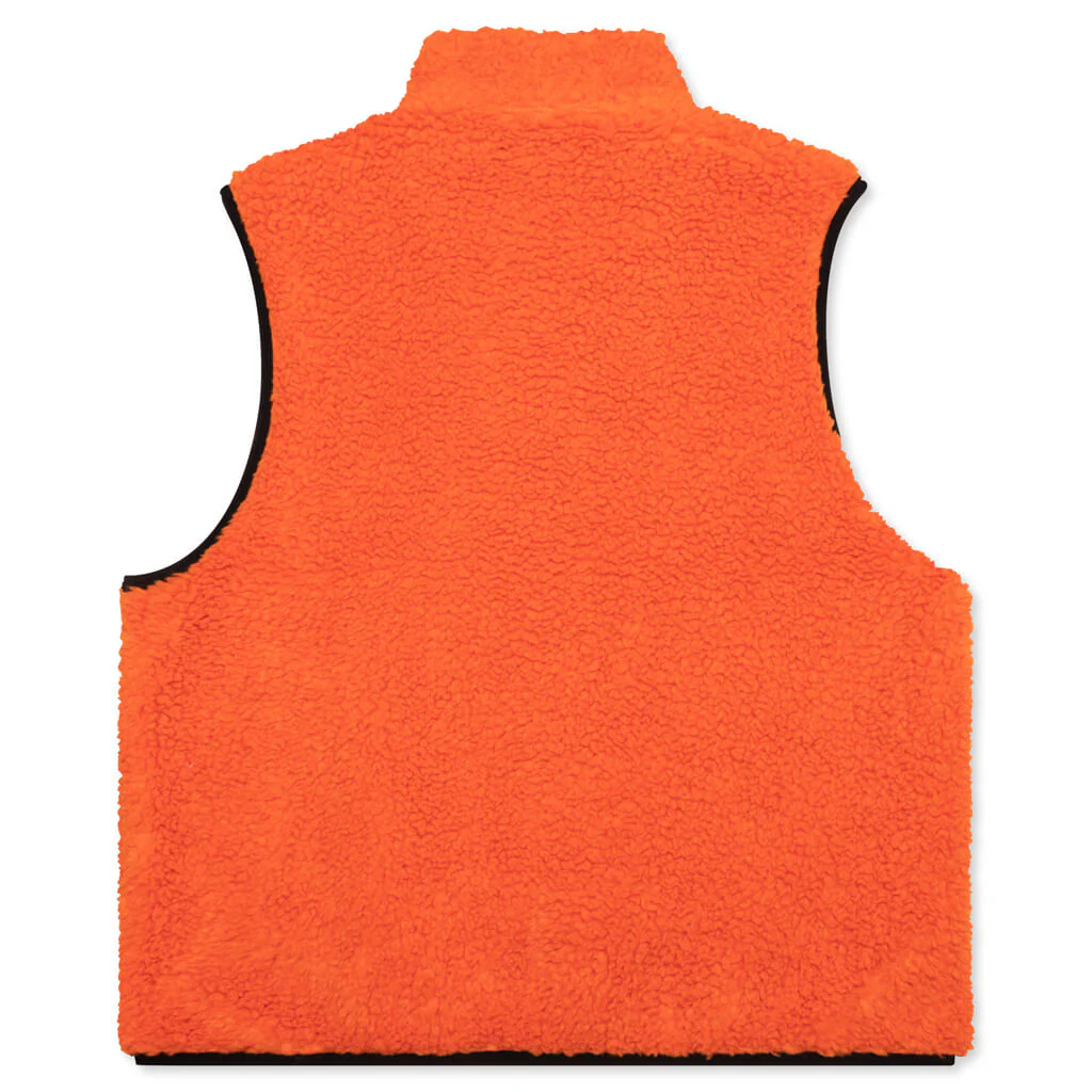 Sherpa Reversible Vest - Tangerine - Image 2