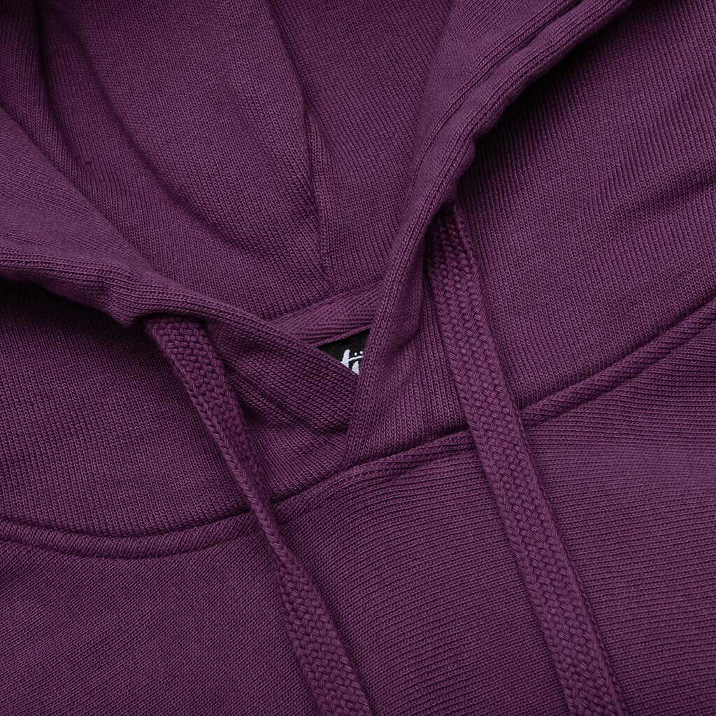 Skull & Bones Pigment Dyed Hoodie - Purple - Image 3