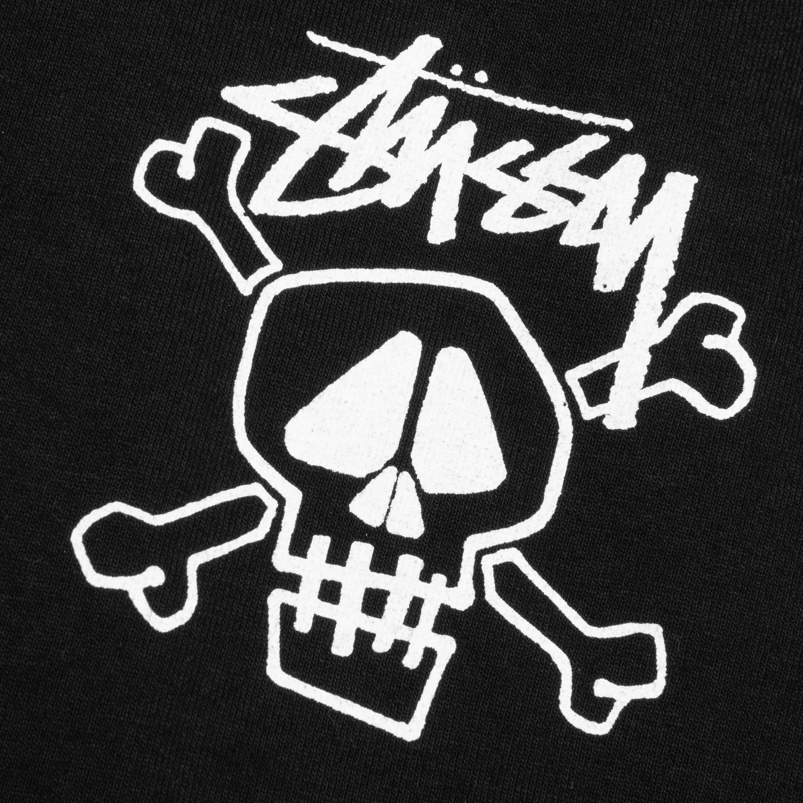 Skull & Bones Pigment Dyed Tee - Black - Image 3