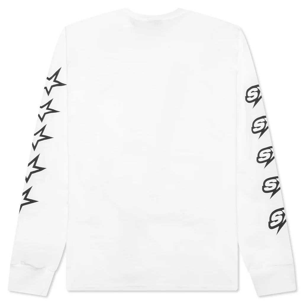 Speedway L/S Tee - White - Image 2
