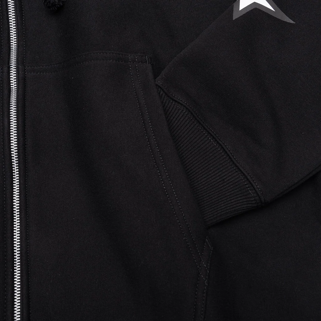 Speedway Zip Hoodie - Black - Image 4