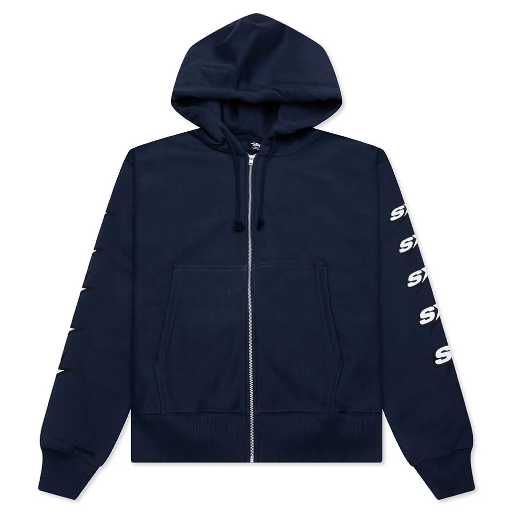 Speedway Zip Hoodie - Navy