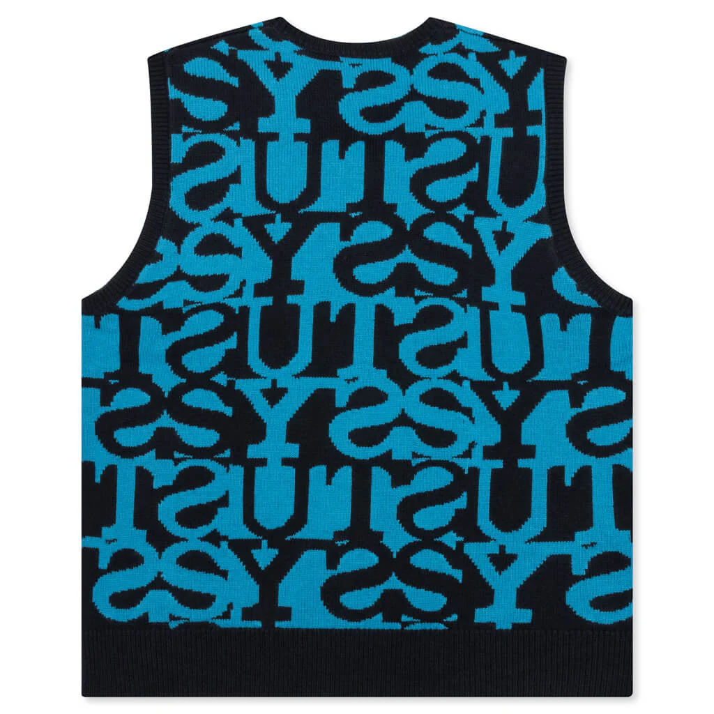 Stacked Sweater Vest - Dark Navy - Image 2