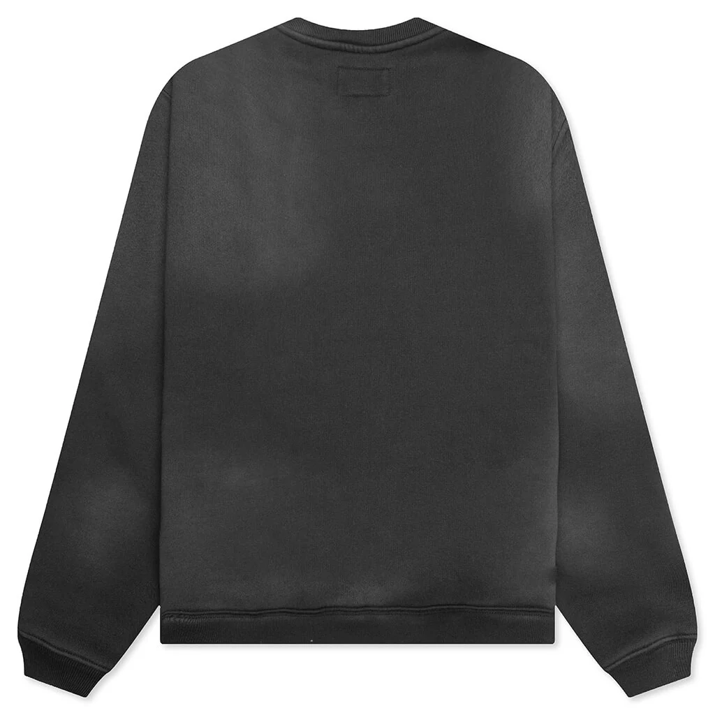 Stu Applique Crew - Black - Image 2
