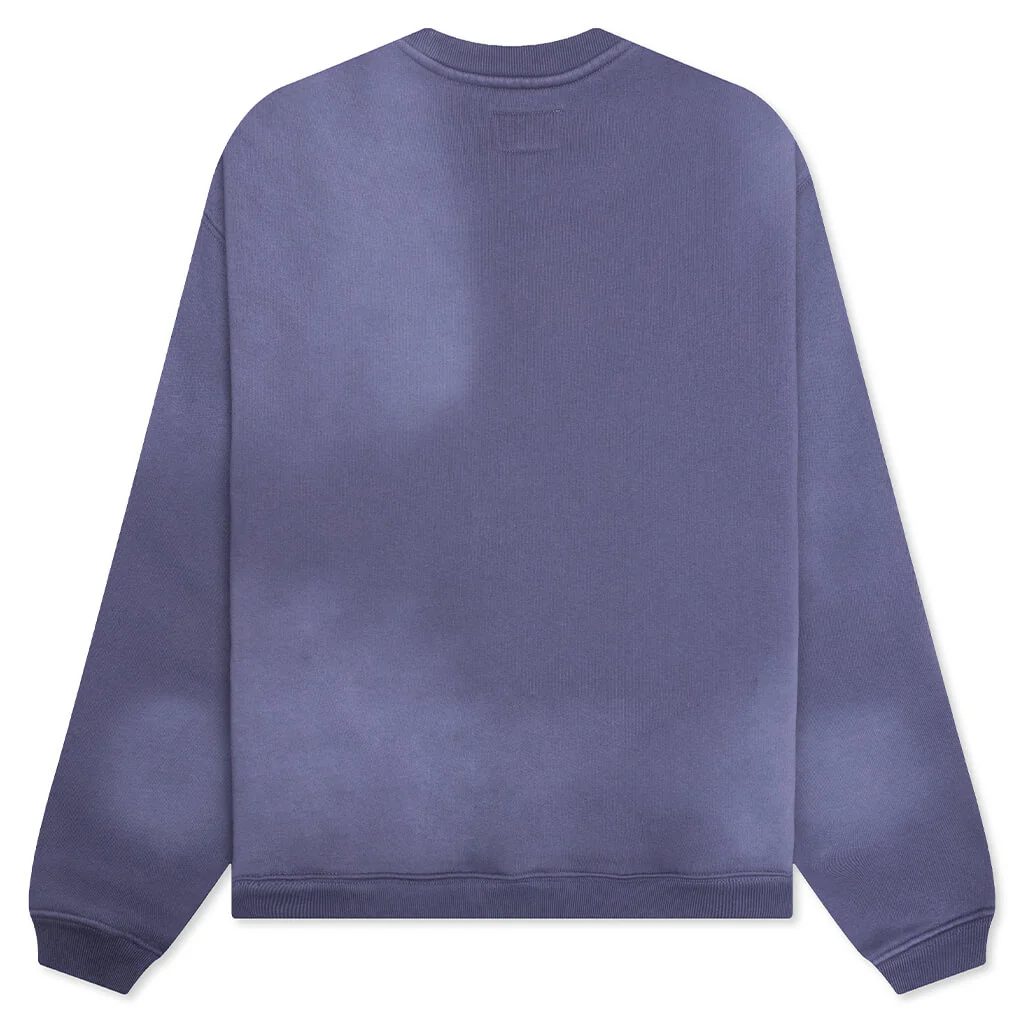 Stu Applique Crew - Blue - Image 2