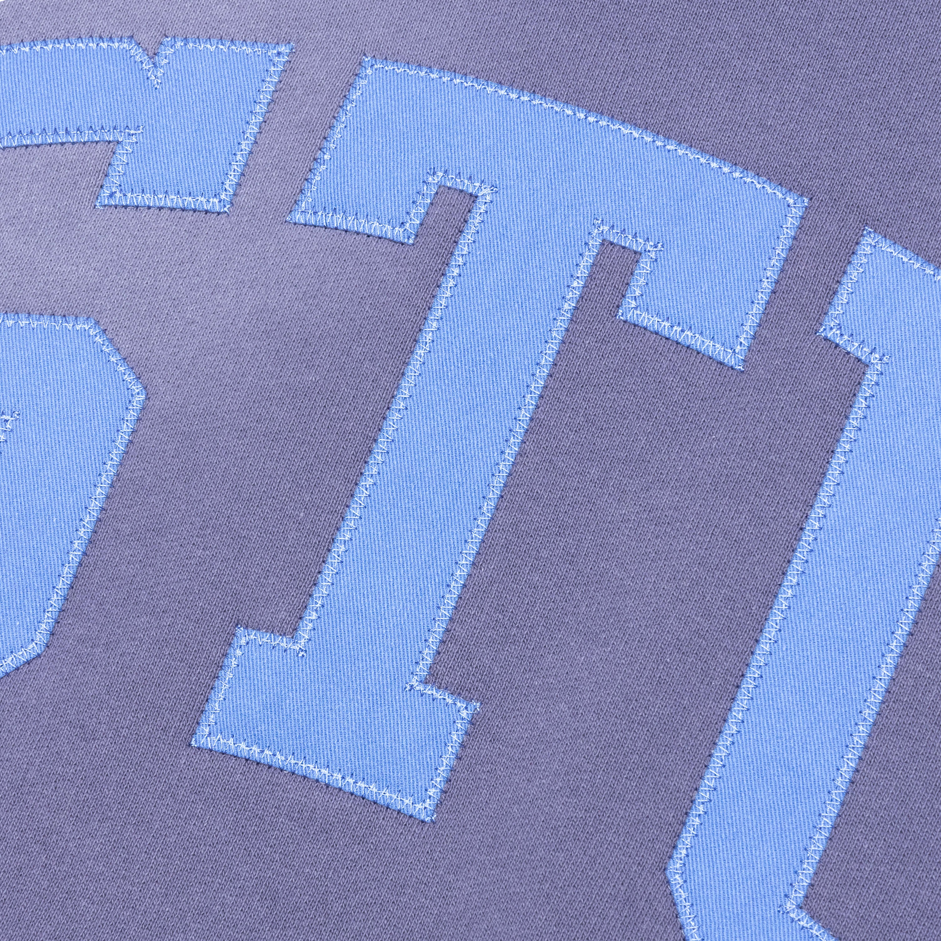 Stu Applique Crew - Blue - Image 4
