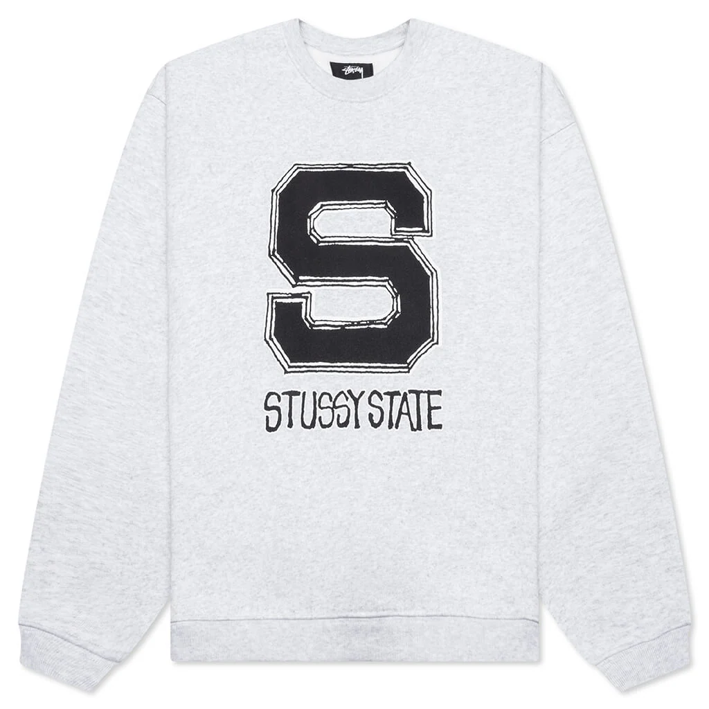 Stüssy State Crew - Ash Heather