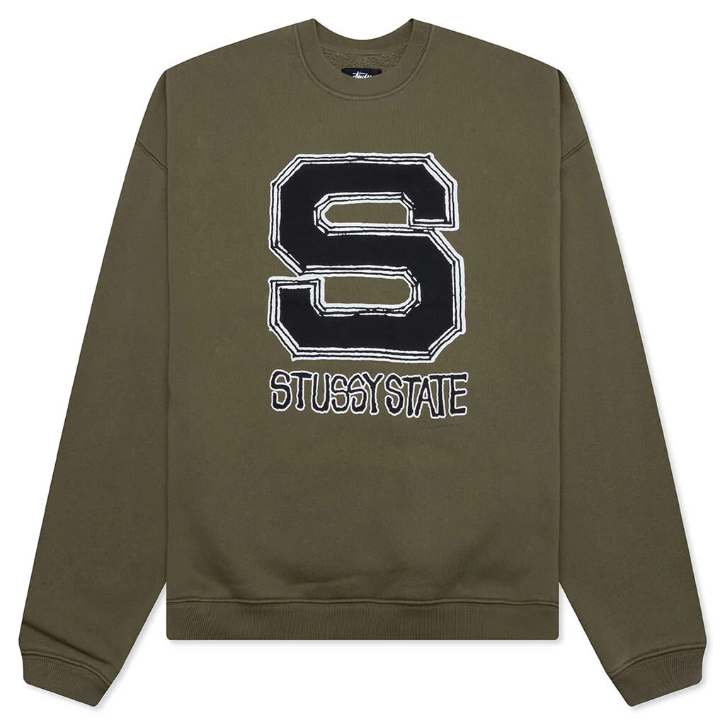 Stüssy State Crew - Olive