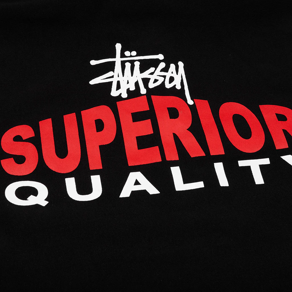 Superior Quality Zip Hoodie - Black - Image 4