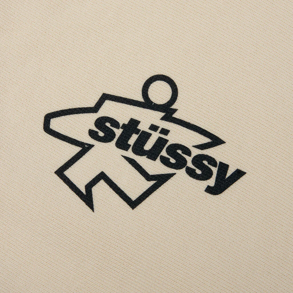 Surf Size Garment Dyed Zip Hood - Bone - Image 3