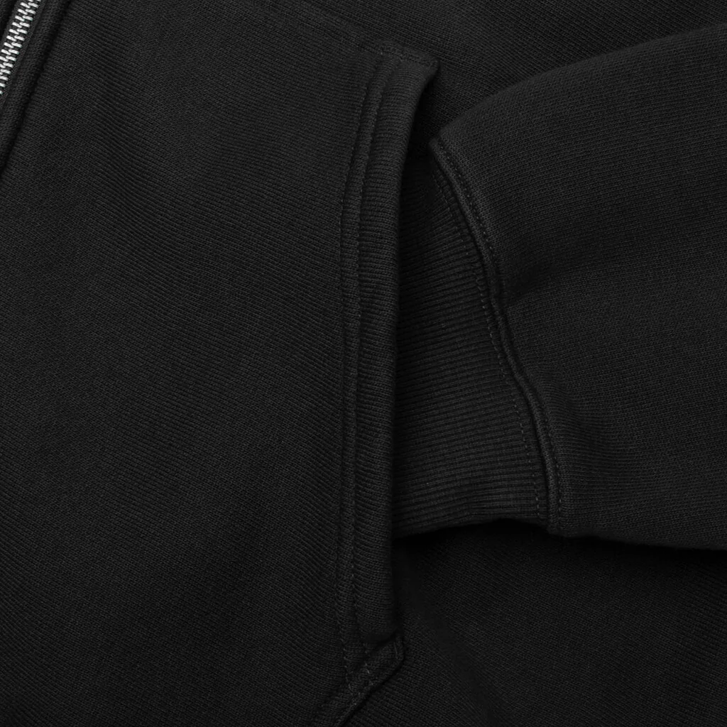 Surf Size Garment Dyed Zip Hood - Faded Black - Image 4