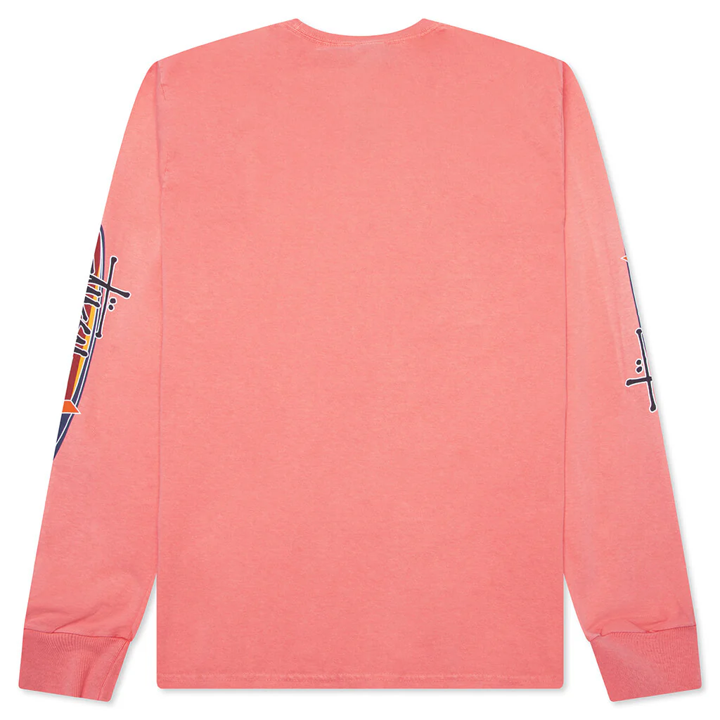Two Star Pigment Dyed L/S Tee - Sherbert - Image 2