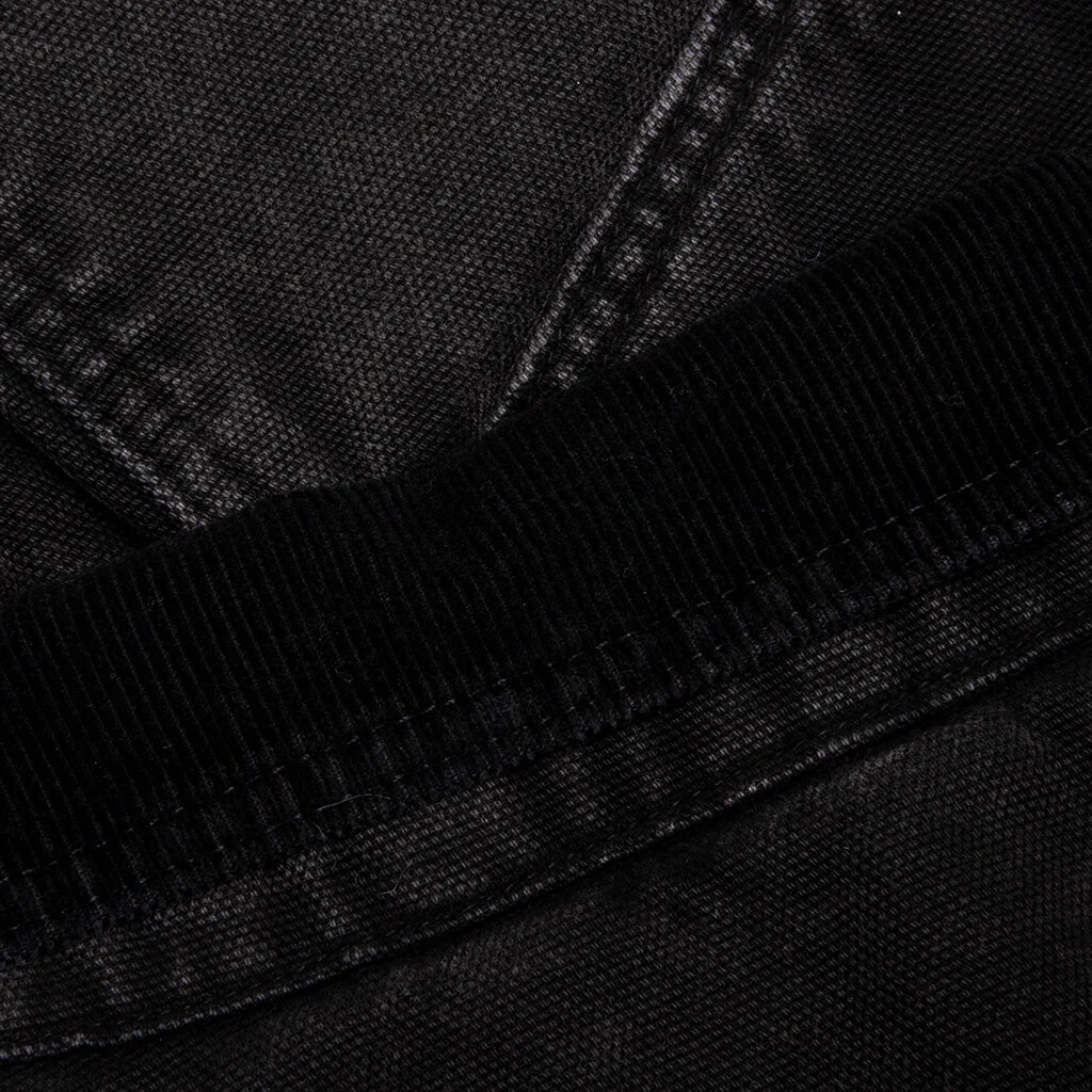 Washed Canvas Shop Jacket - Black - Image 5