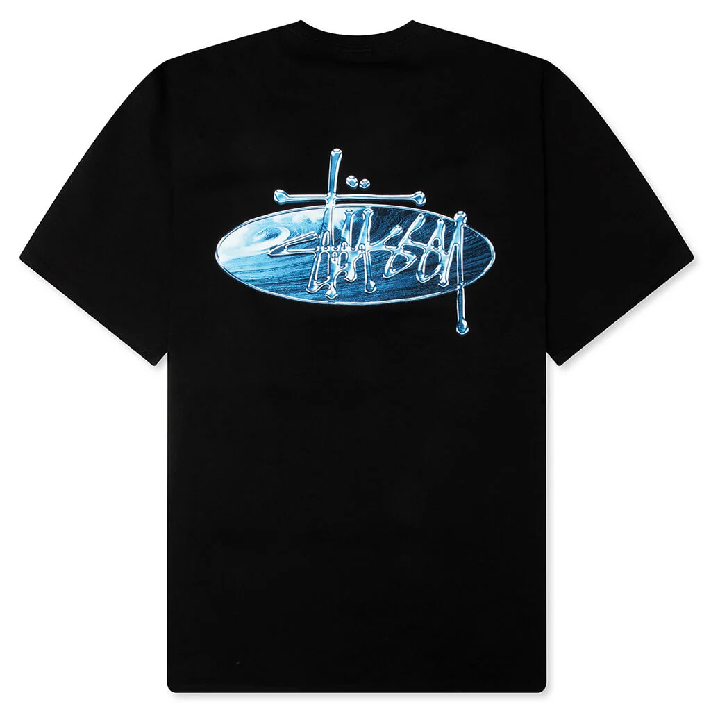 Wave Oval Tee - Black - Image 2