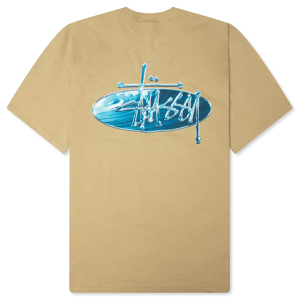 Wave Oval Tee - Khaki - Image 2
