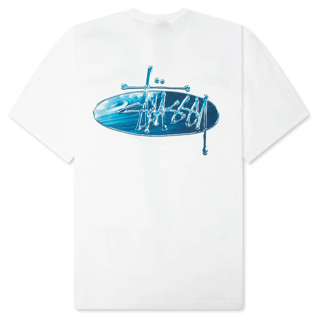 Wave Oval Tee - White - Image 2