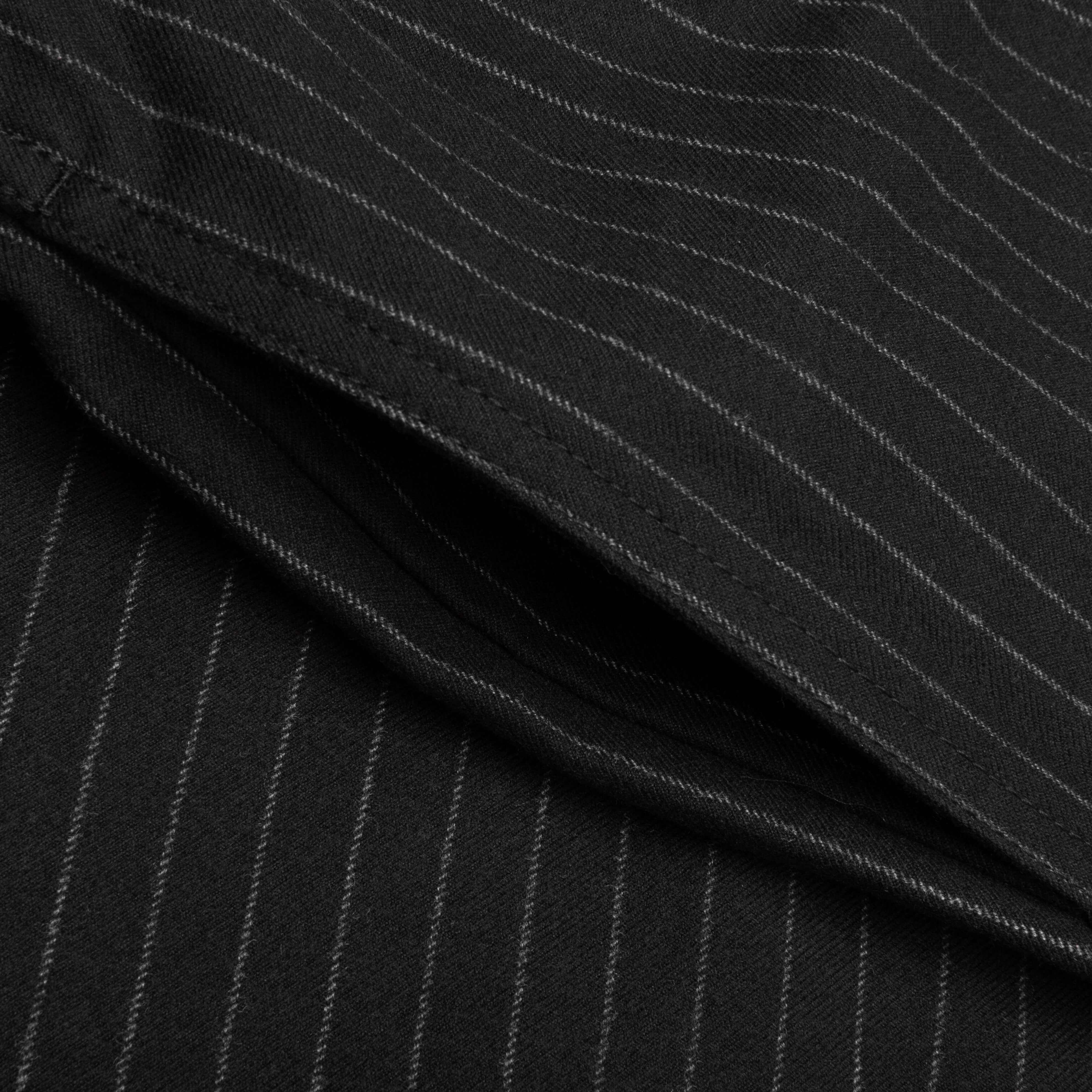 Wool Stripe Beach Pant - Black - Image 3