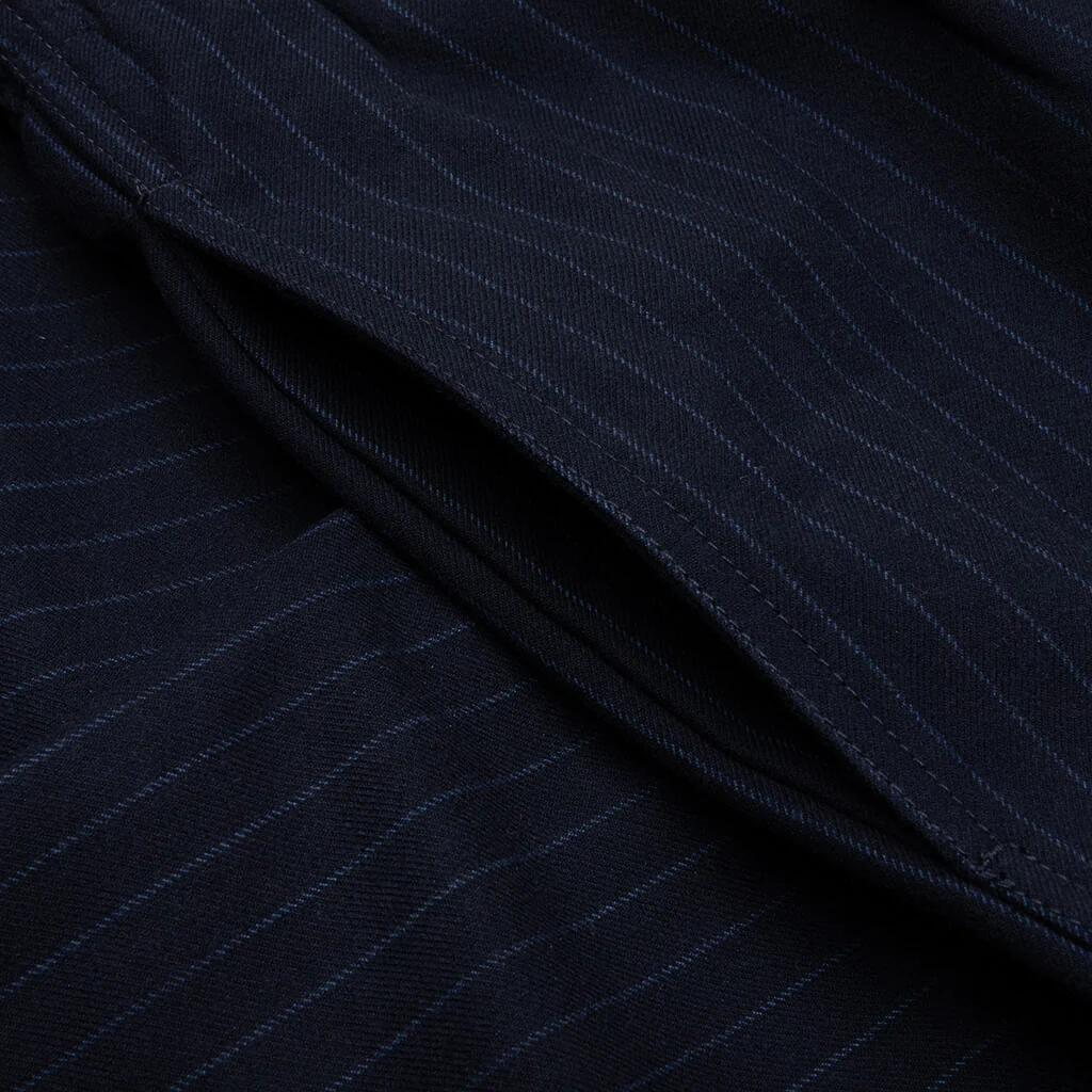 Wool Stripe Beach Pant - Navy - Image 3