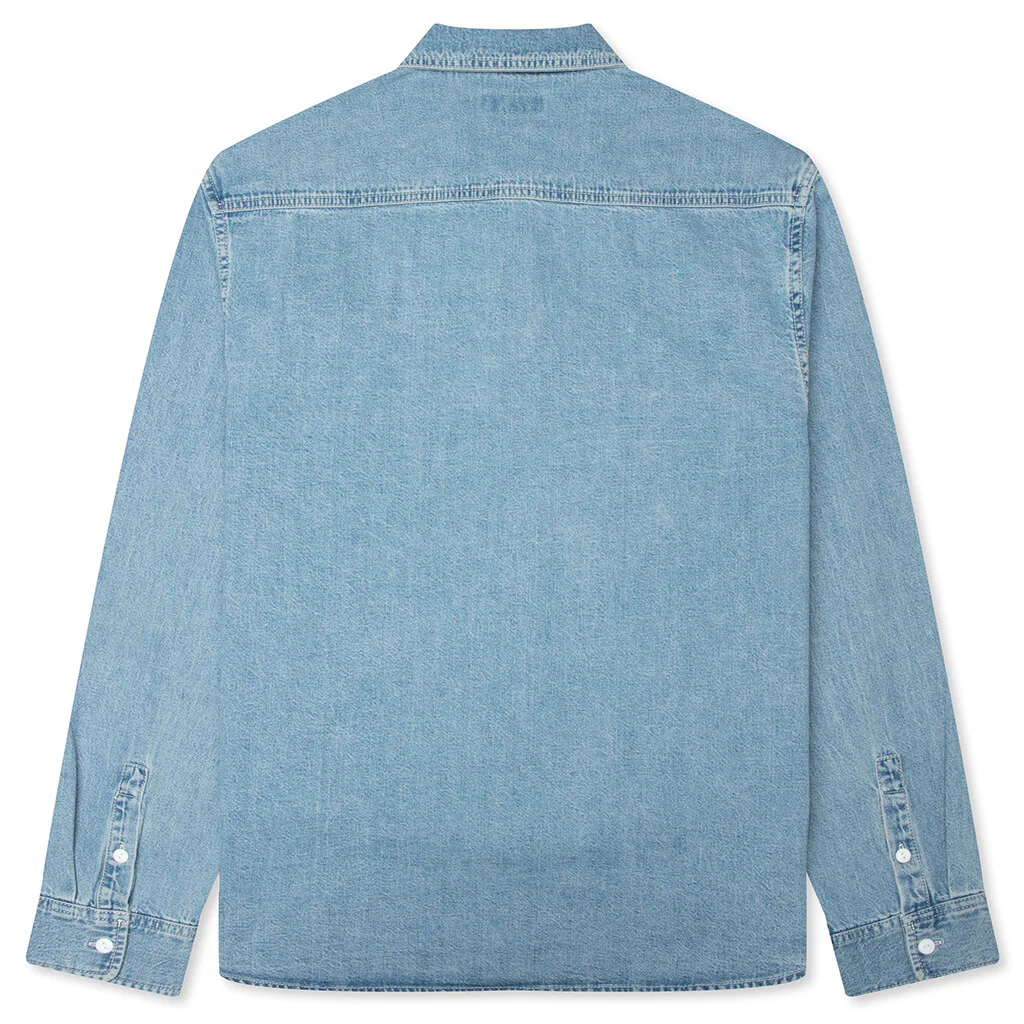 Work Denim Shirt - Light Denim - Image 2