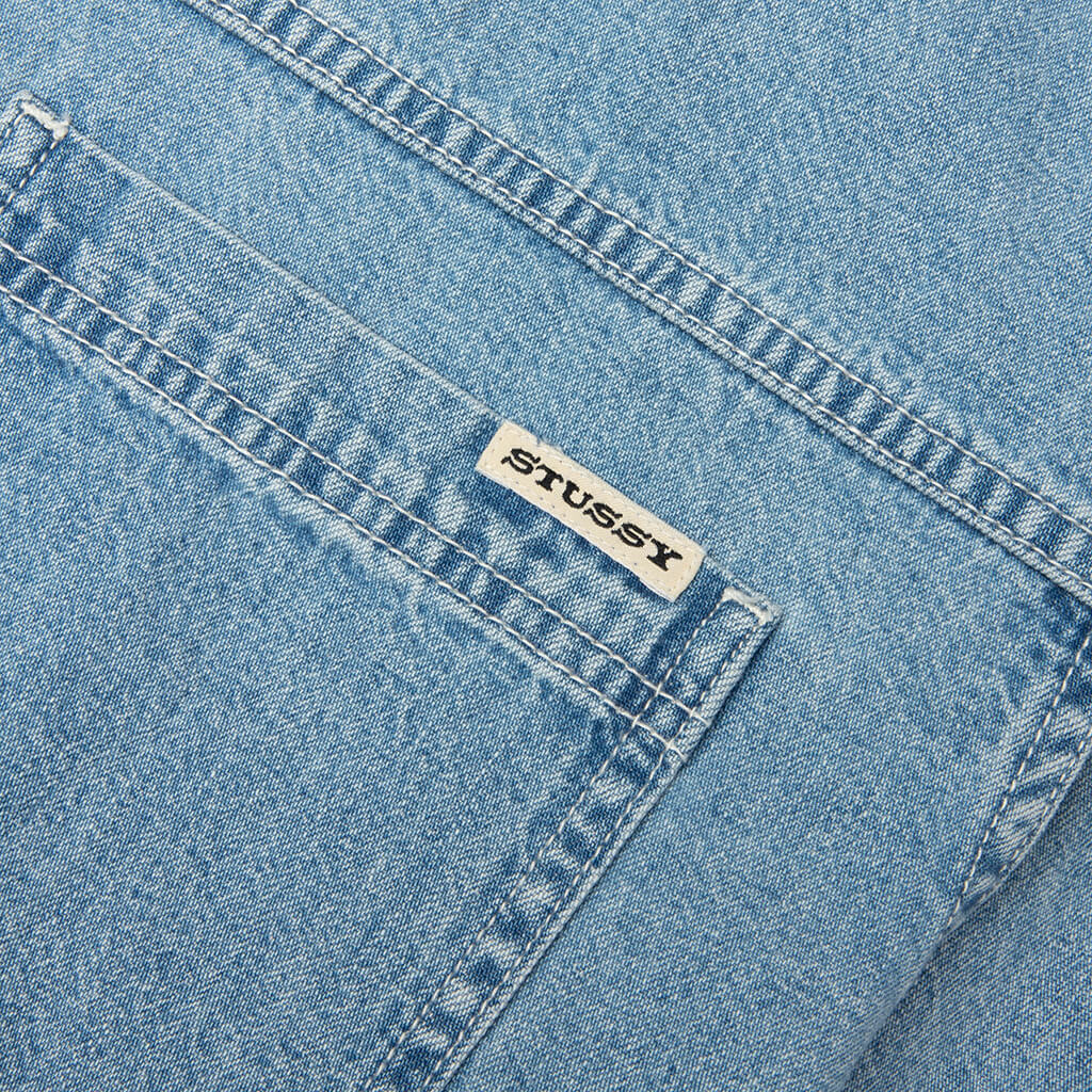 Work Denim Shirt - Light Denim - Image 3