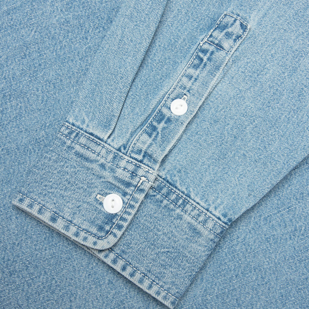 Work Denim Shirt - Light Denim - Image 4