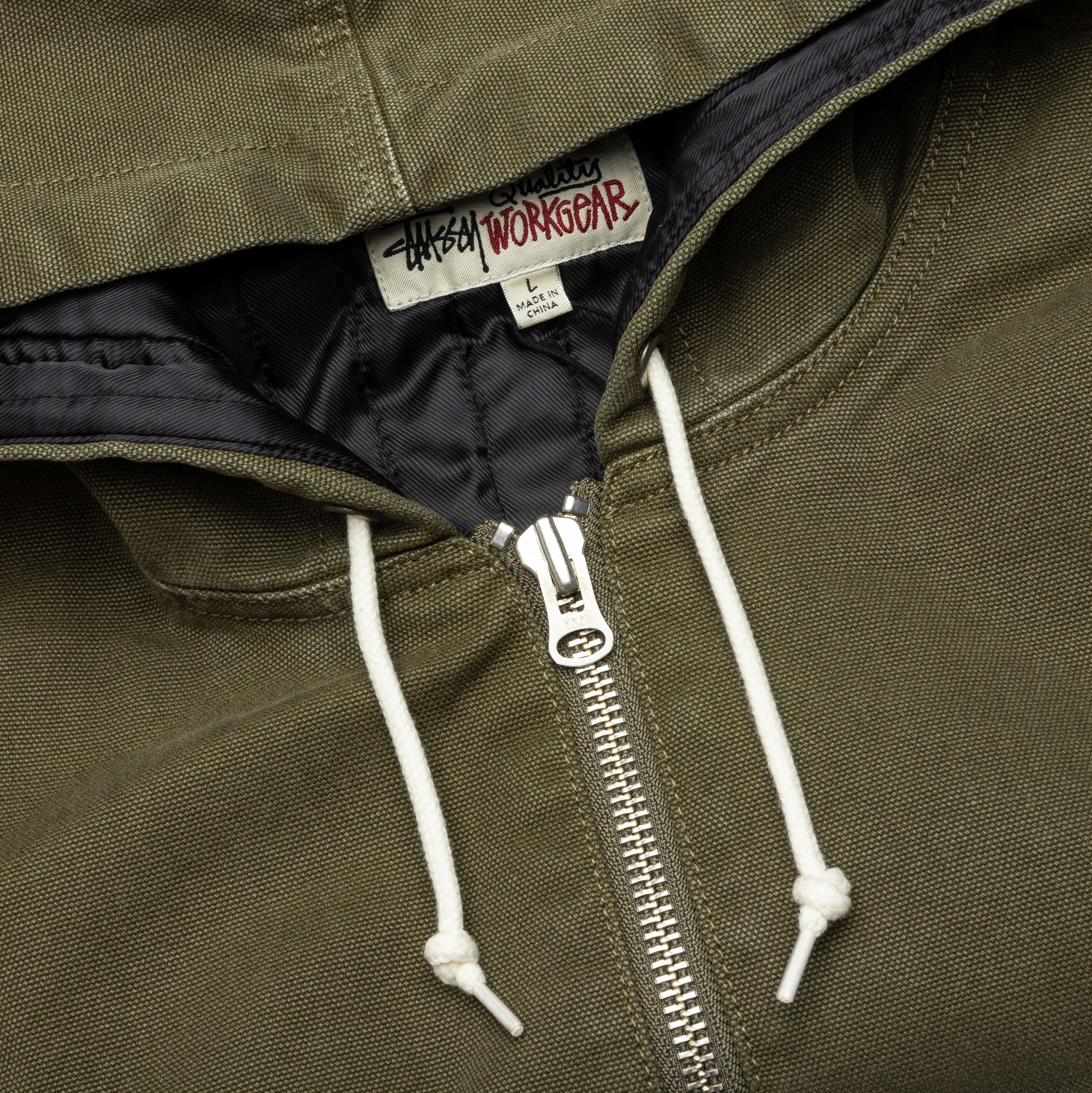 Work Jacket Insulated Canvas - Olive - Image 3