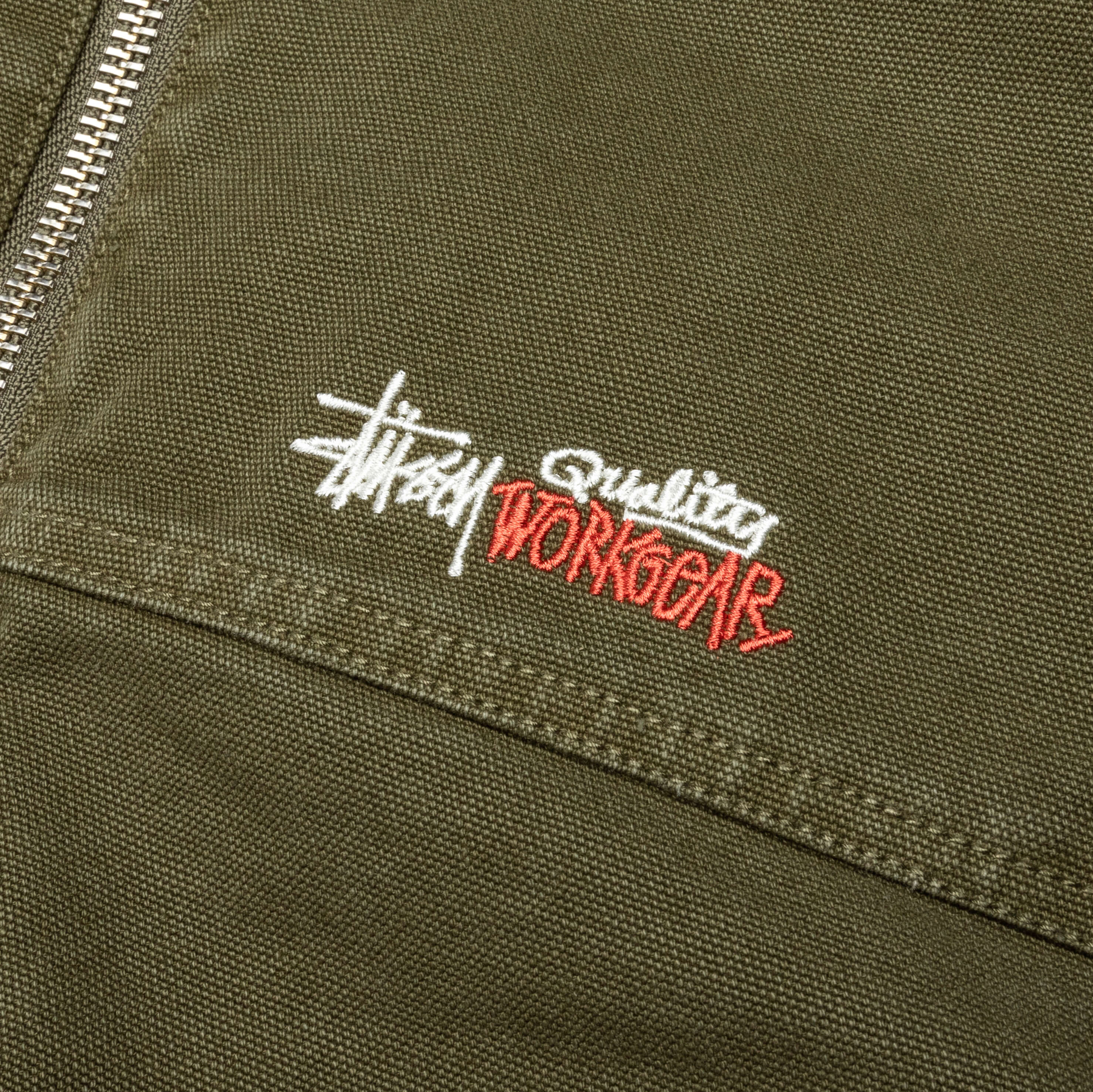 Work Jacket Insulated Canvas - Olive - Image 5