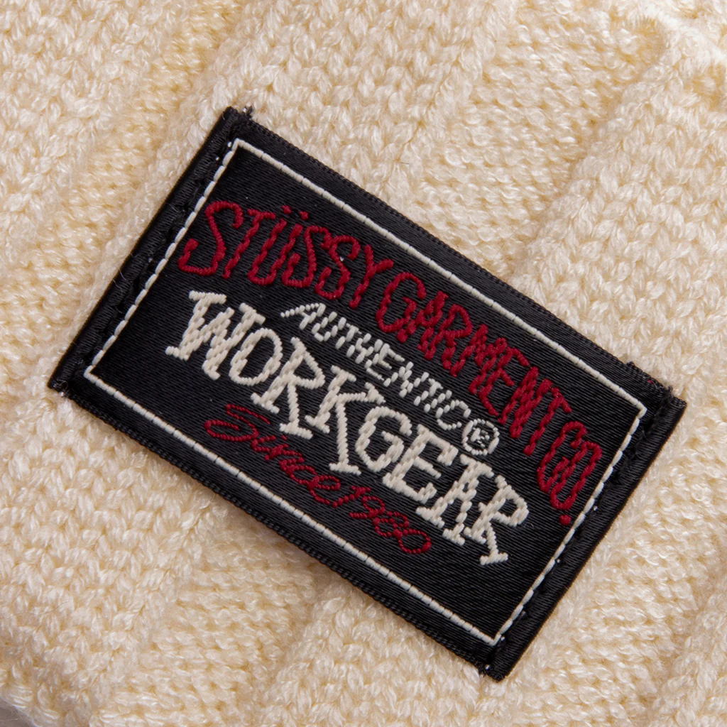 Workwear Cuff Beanie - Ivory - Image 2