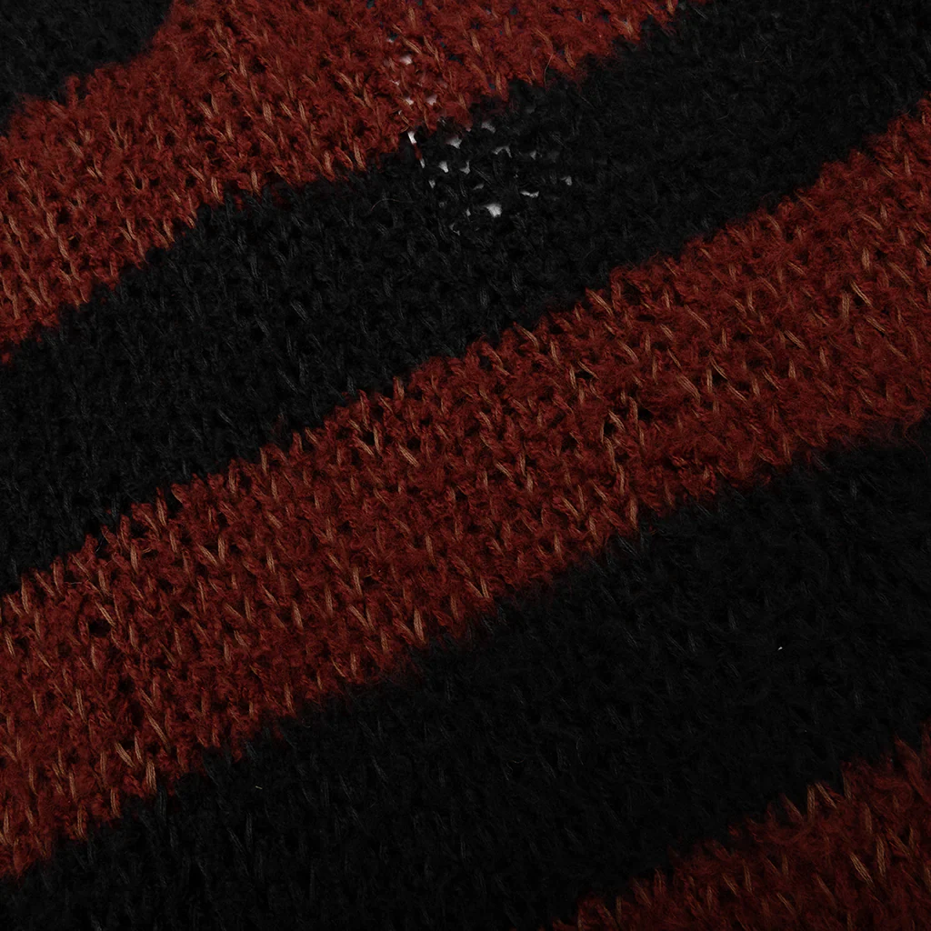 Striped Sweater - Black/Brown - Image 5