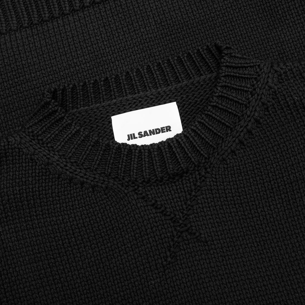 Boyfriend Loose Fit Sweater - Black - Image 3