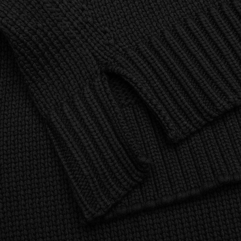 Boyfriend Loose Fit Sweater - Black - Image 4