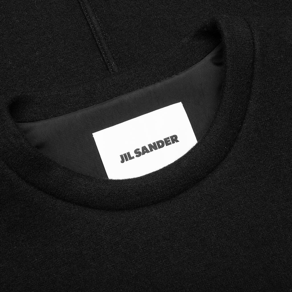 Lined Cuff Sweatshirt - Black - Image 3