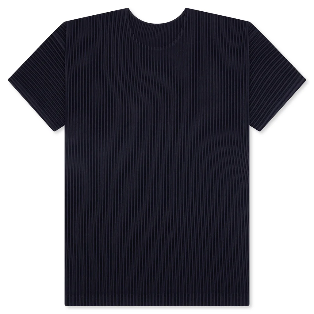 Pleated T-Shirt - Blue