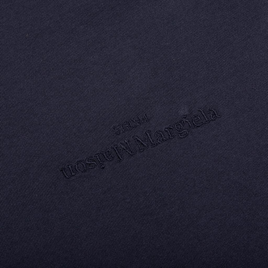 Upside Down Logo T-Shirt - Blue/Tonal Embroidery - Image 3
