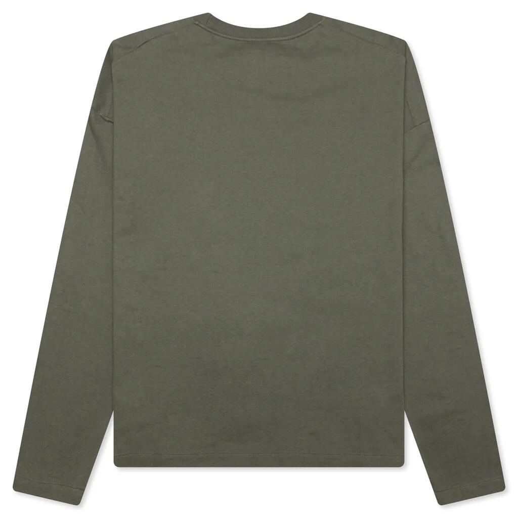 Long Sleeve Logo T-Shirt - Thyme Green - Image 2