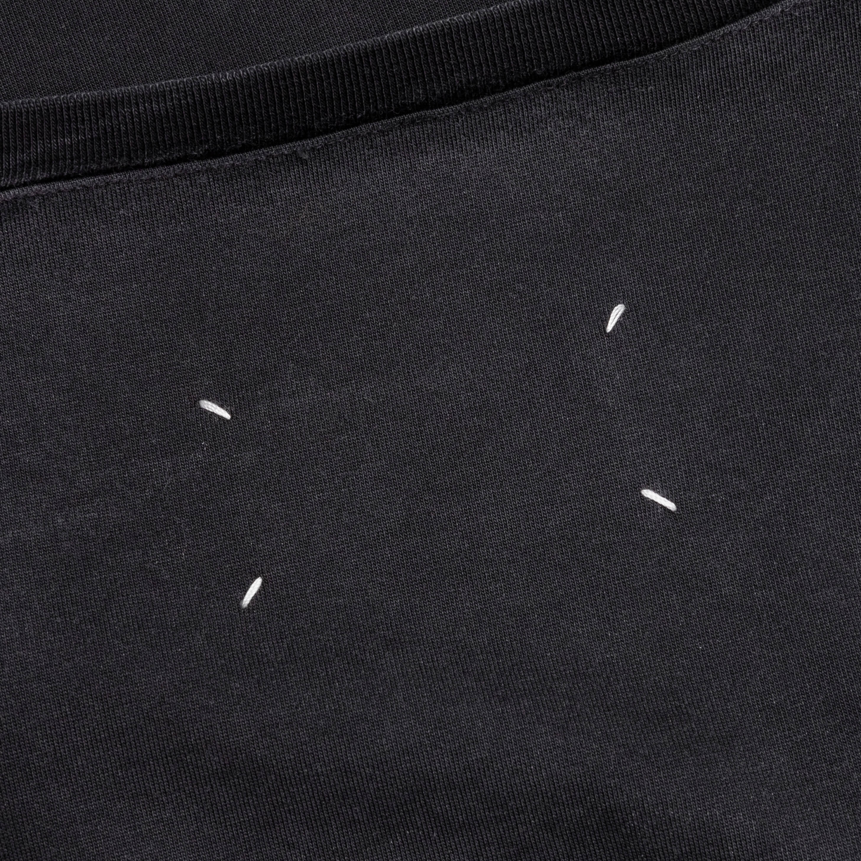 Distressed College Logo T-Shirt - Washed Black - Image 4
