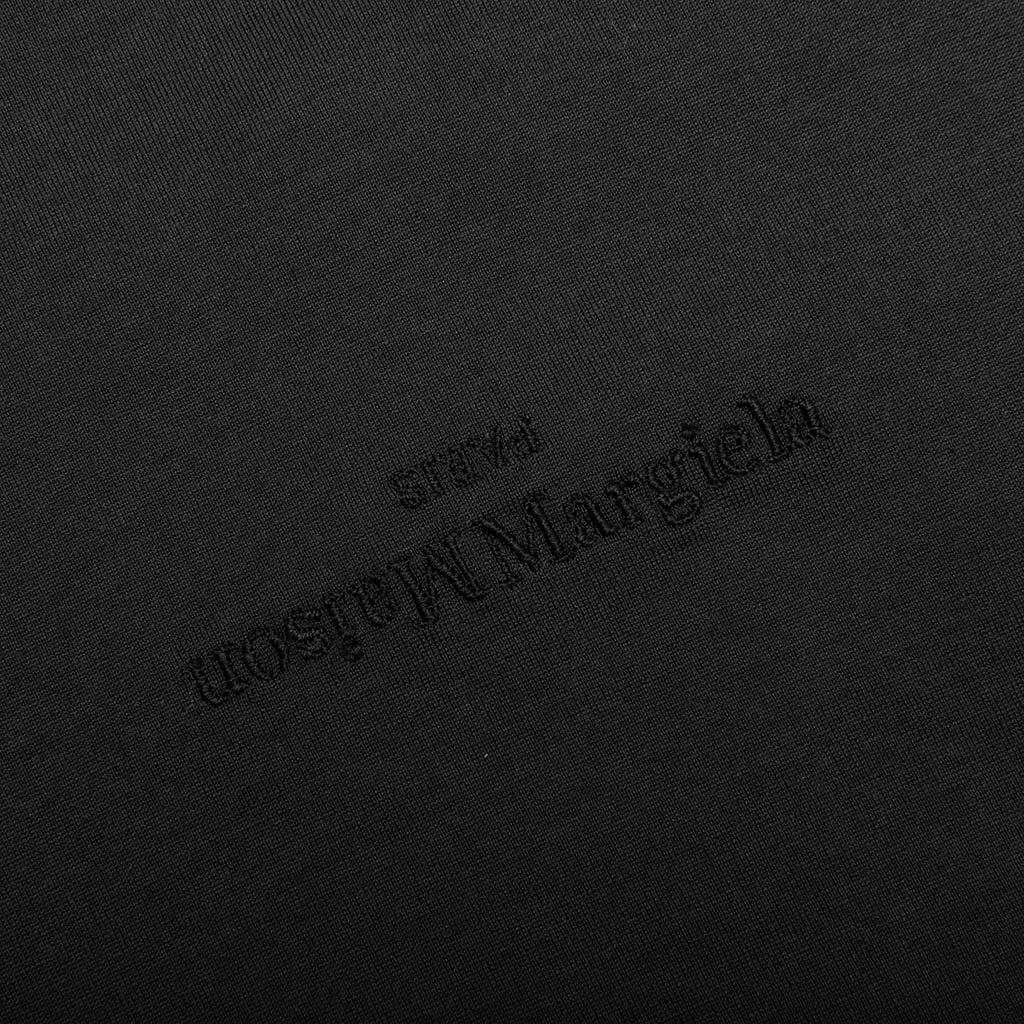 Upside Down Logo T-Shirt - Washed Black/Tonal Embroidery - Image 3