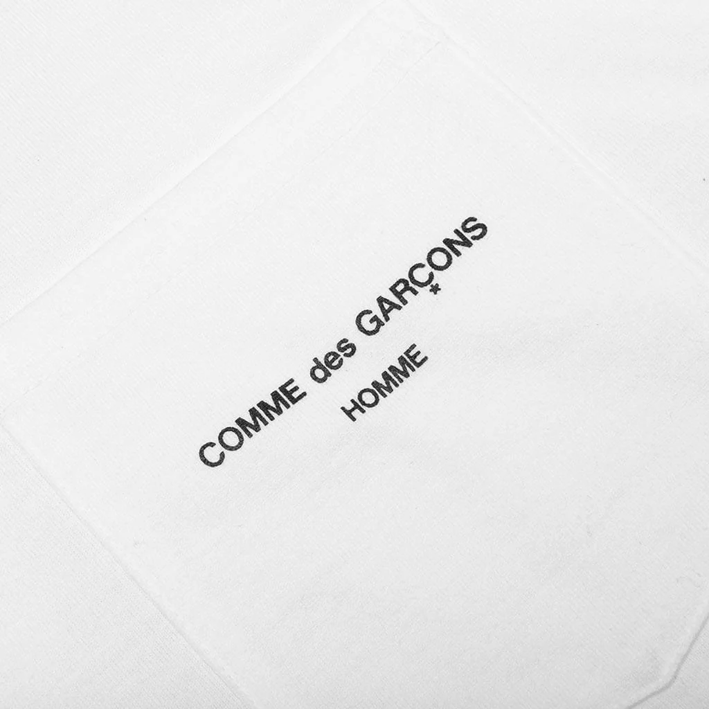 Pocket Logo L/S T-Shirt - White - Image 3
